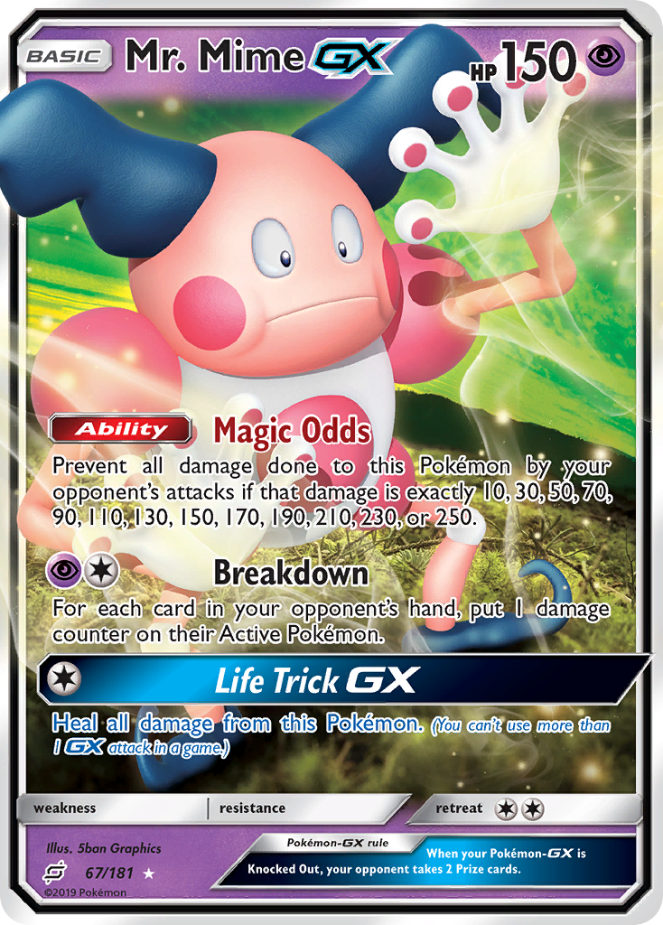 Mr. Mime GX (67/181) [Sun & Moon: Team Up] | Amazing Games TCG