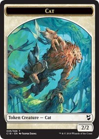 Cat // Soldier Double-sided Token [Commander 2018 Tokens] | Amazing Games TCG