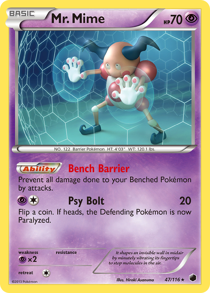 Mr. Mime (47/116) [Black & White: Plasma Freeze] | Amazing Games TCG