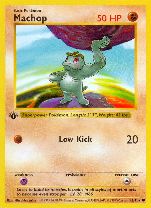 Machop (52/102) (Shadowless) [Base Set 1st Edition] | Amazing Games TCG