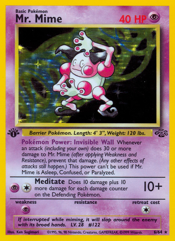Mr. Mime (6/64) [Jungle 1st Edition] | Amazing Games TCG