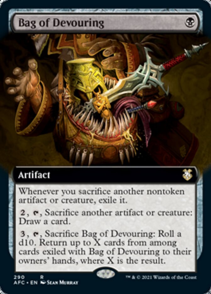 Bag of Devouring (Extended) [Dungeons & Dragons: Adventures in the Forgotten Realms Commander] | Amazing Games TCG