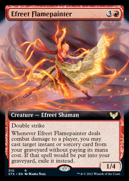 Efreet Flamepainter (Extended) [Strixhaven: School of Mages] | Amazing Games TCG