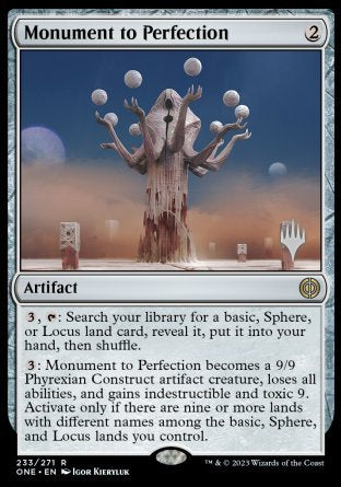 Monument to Perfection (Promo Pack) [Phyrexia: All Will Be One Promos] | Amazing Games TCG