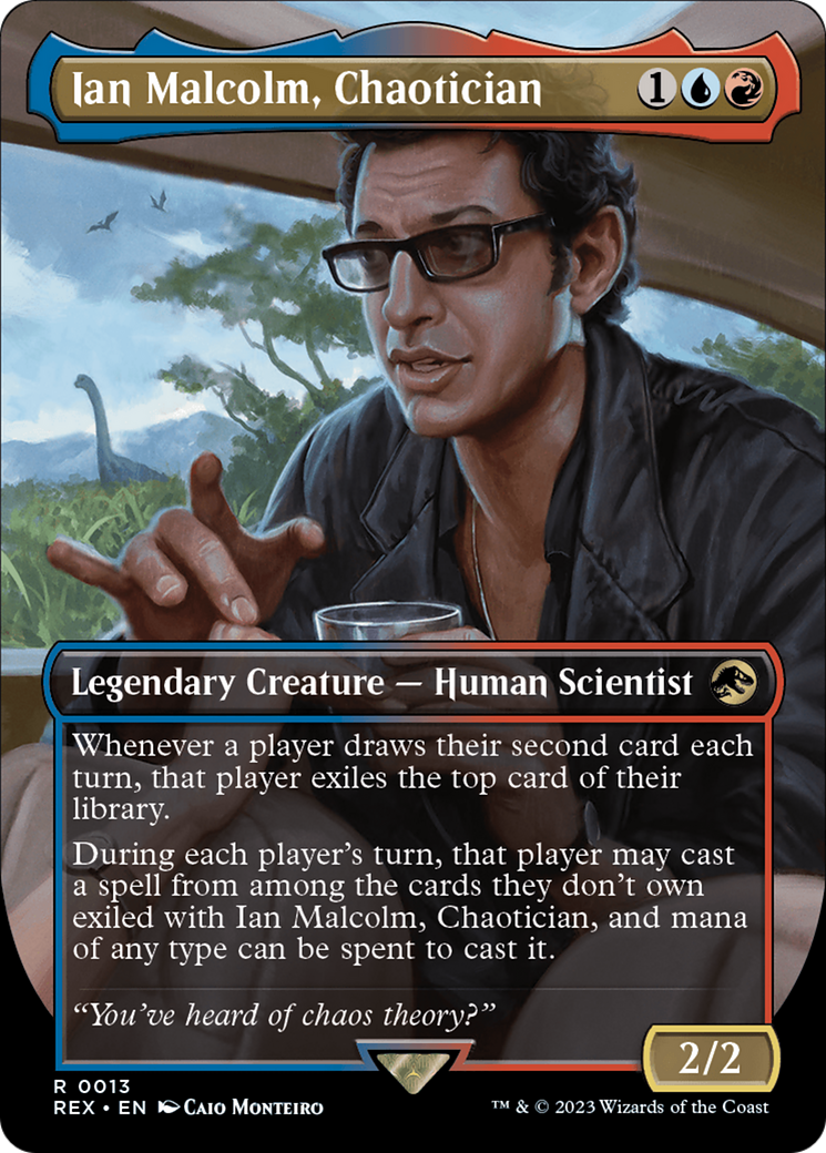 Ian Malcolm, Chaotician (Borderless) [Jurassic World Collection] | Amazing Games TCG