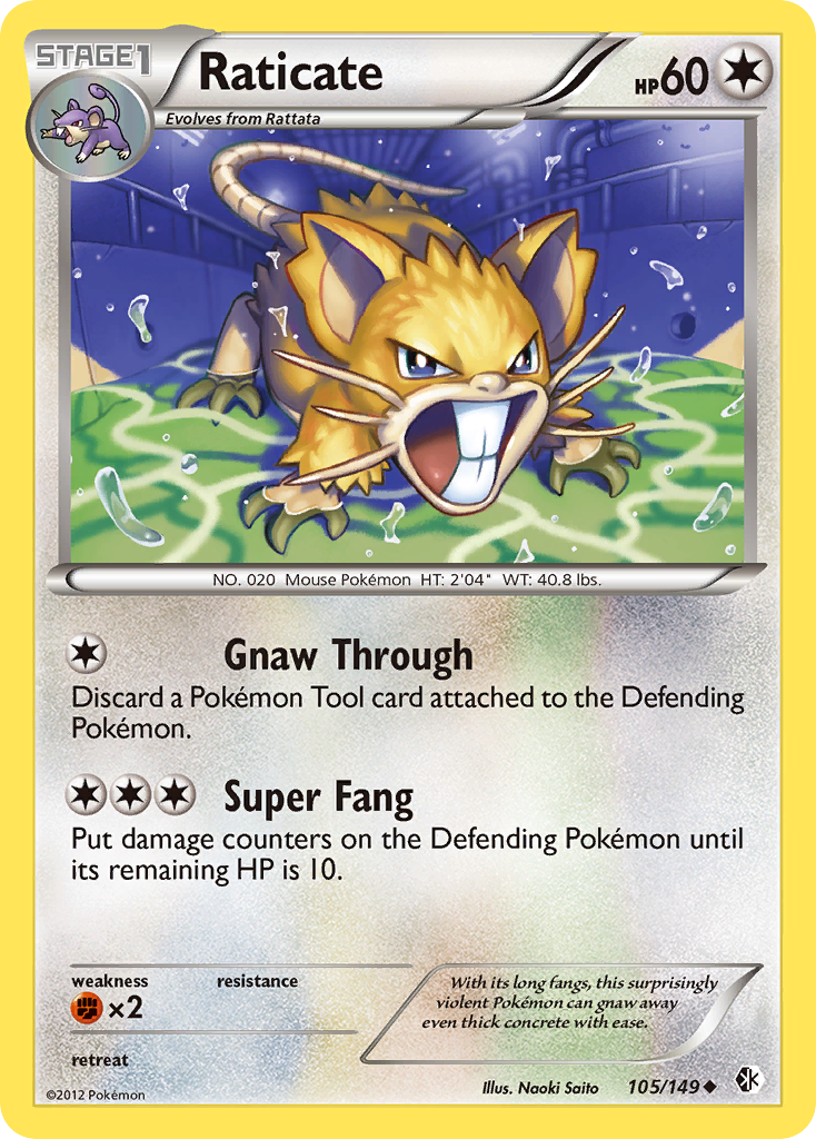 Raticate (105/149) [Black & White: Boundaries Crossed] | Amazing Games TCG