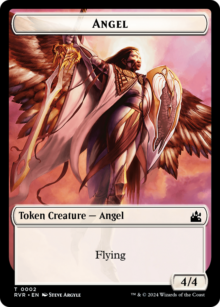 Angel Token (0002) [Ravnica Remastered Tokens] | Amazing Games TCG