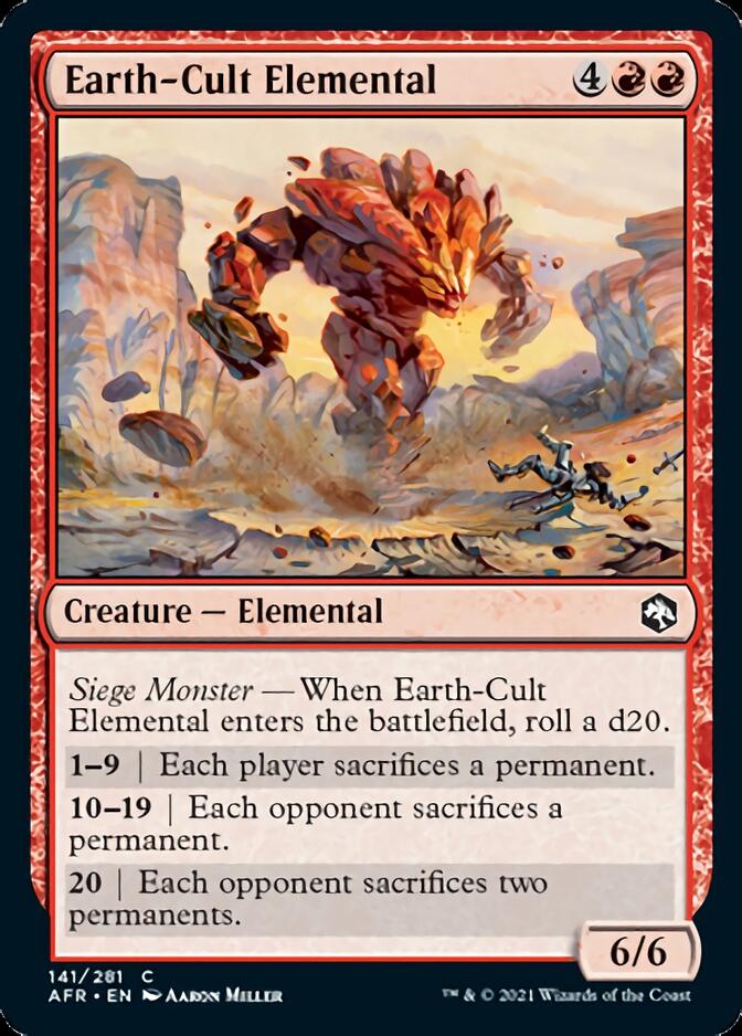 Earth-Cult Elemental [Dungeons & Dragons: Adventures in the Forgotten Realms] | Amazing Games TCG