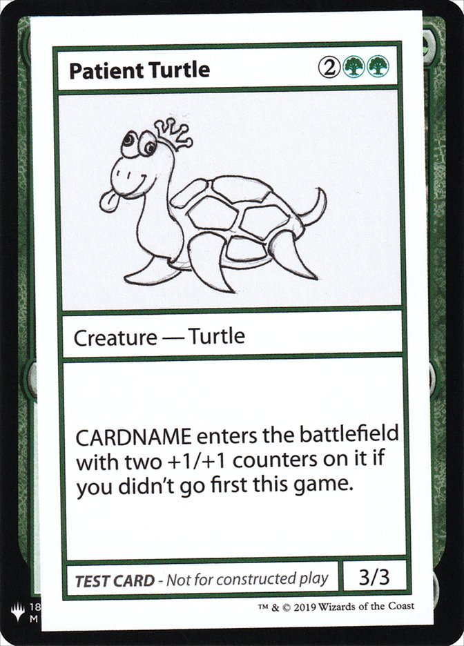 Patient Turtle [Mystery Booster Playtest Cards] | Amazing Games TCG