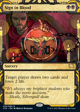 Sign in Blood (Etched Foil) [Strixhaven Mystical Archive] | Amazing Games TCG