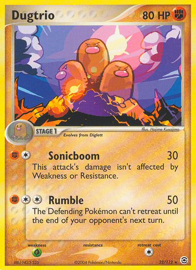 Dugtrio (22/112) [EX: FireRed & LeafGreen] | Amazing Games TCG
