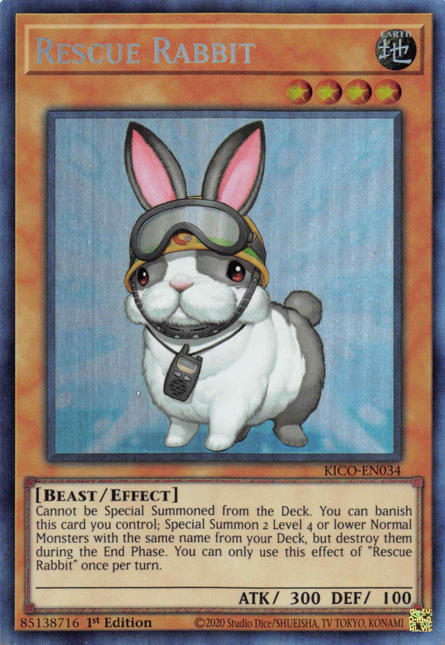 Rescue Rabbit (Collector's Rare) [KICO-EN034] Collector's Rare | Amazing Games TCG