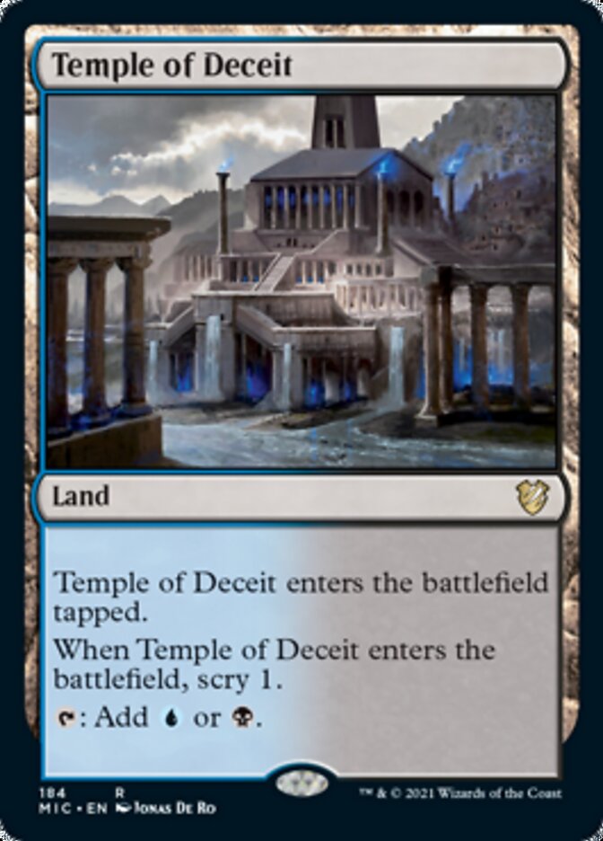 Temple of Deceit [Innistrad: Midnight Hunt Commander] | Amazing Games TCG