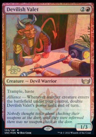 Devilish Valet [Streets of New Capenna Prerelease Promos] | Amazing Games TCG