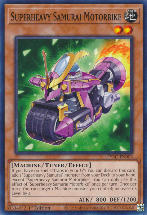 Superheavy Samurai Motorbike [CYAC-EN003] Common | Amazing Games TCG