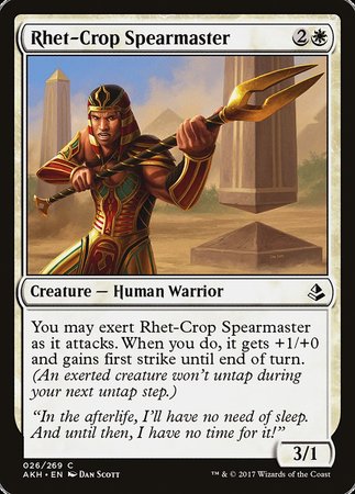 Rhet-Crop Spearmaster [Amonkhet] | Amazing Games TCG