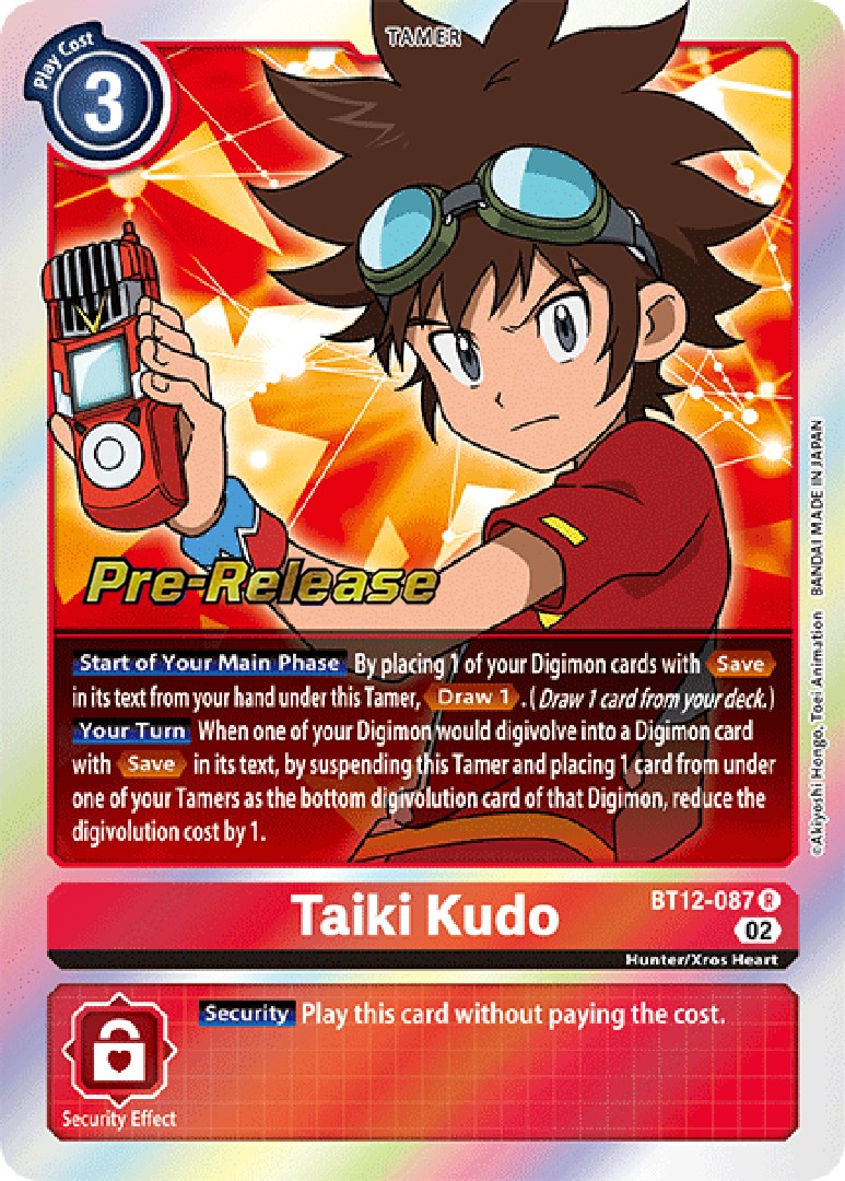 Taiki Kudo [BT12-087] [Across Time Pre-Release Cards] | Amazing Games TCG