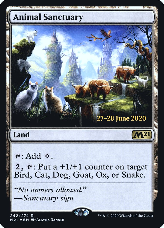 Animal Sanctuary  [Core Set 2021 Prerelease Promos] | Amazing Games TCG