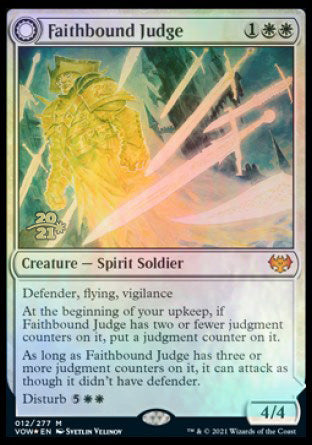 Faithbound Judge // Sinner's Judgment [Innistrad: Crimson Vow Prerelease Promos] | Amazing Games TCG