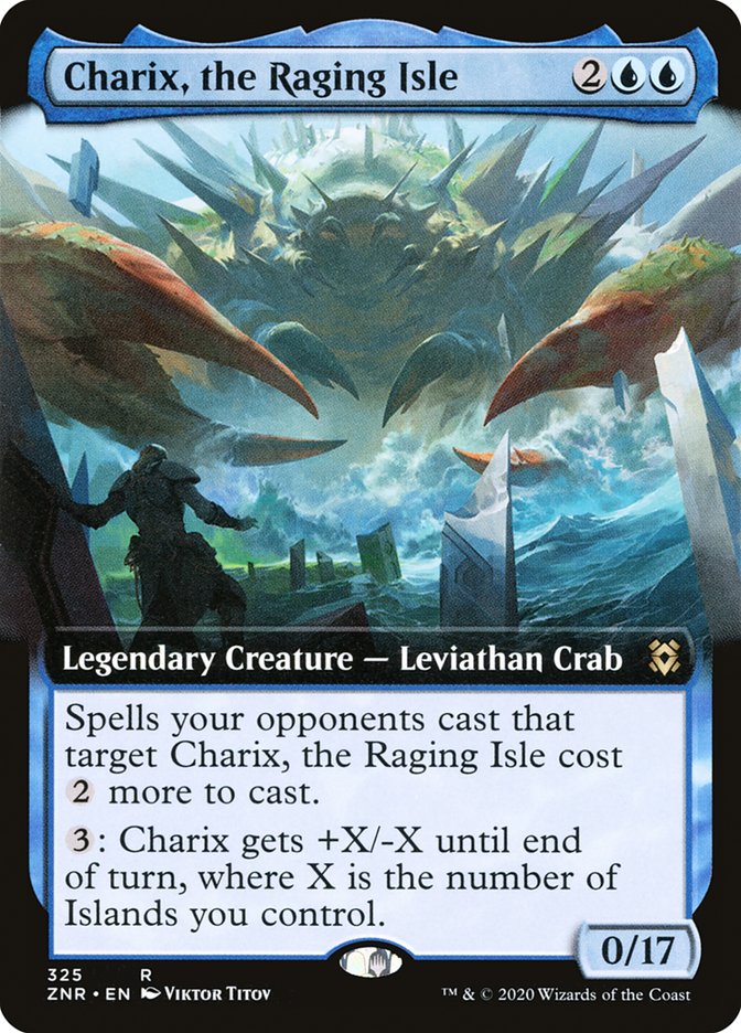 Charix, the Raging Isle (Extended Art) [Zendikar Rising] | Amazing Games TCG