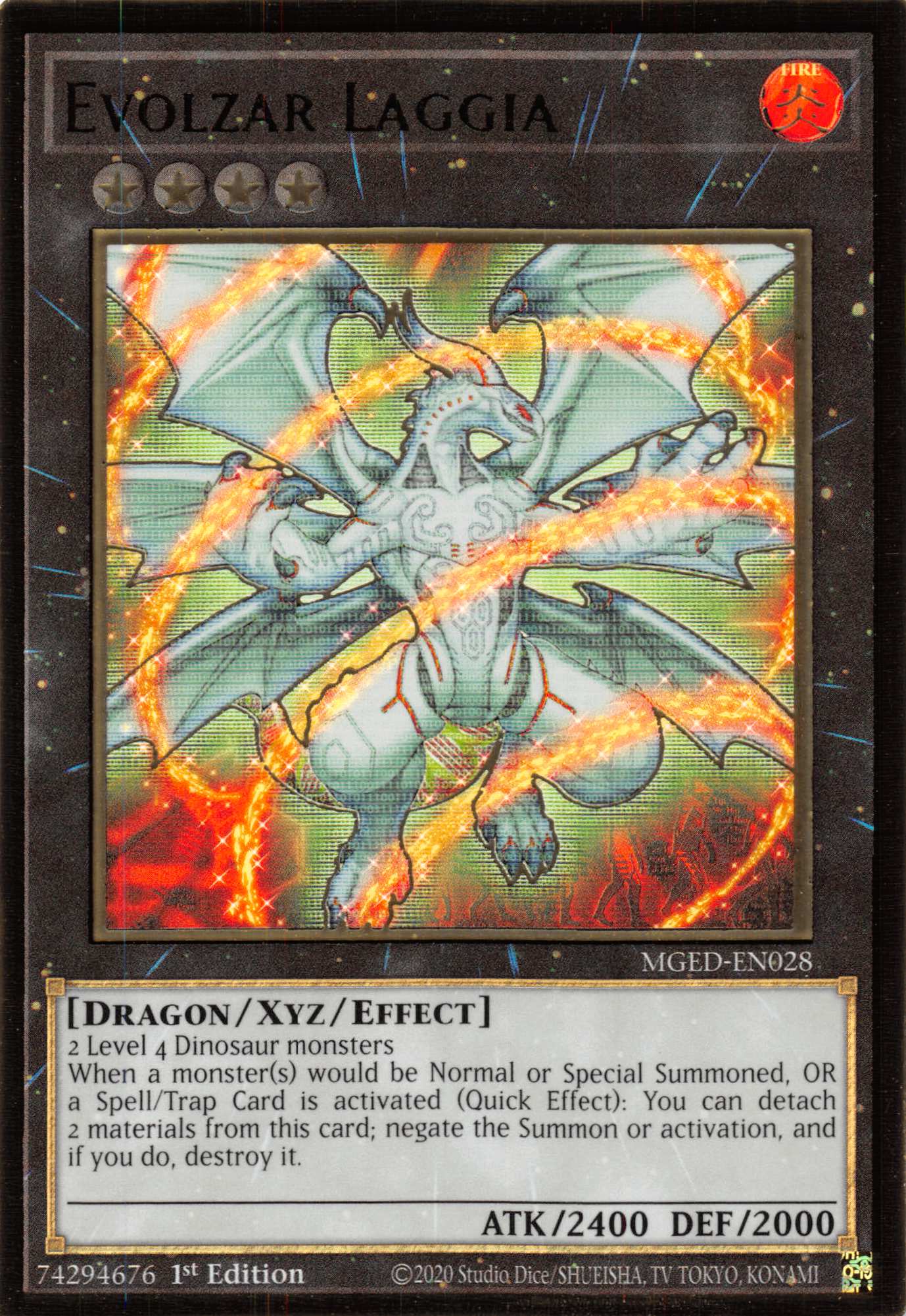 Evolzar Laggia [MGED-EN028] Gold Rare | Amazing Games TCG