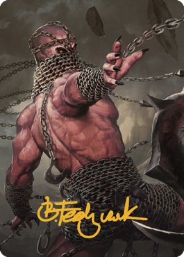 Chain Devil Art Card (Gold-Stamped Signature) [Commander Legends: Battle for Baldur's Gate Art Series] | Amazing Games TCG