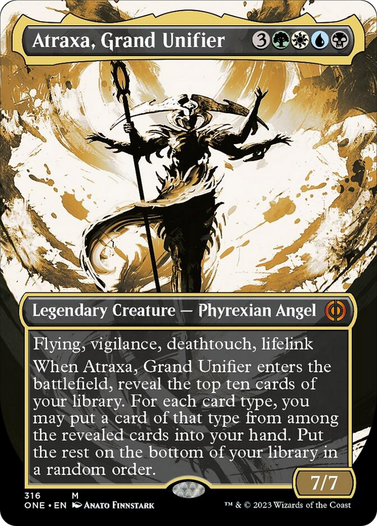 Atraxa, Grand Unifier (Borderless Ichor) [Phyrexia: All Will Be One] | Amazing Games TCG