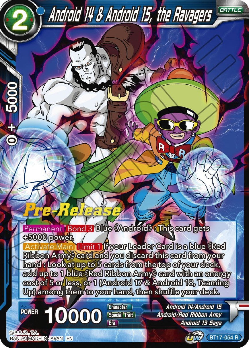 Android 14 & Android 15, the Ravagers (BT17-054) [Ultimate Squad Prerelease Promos] | Amazing Games TCG