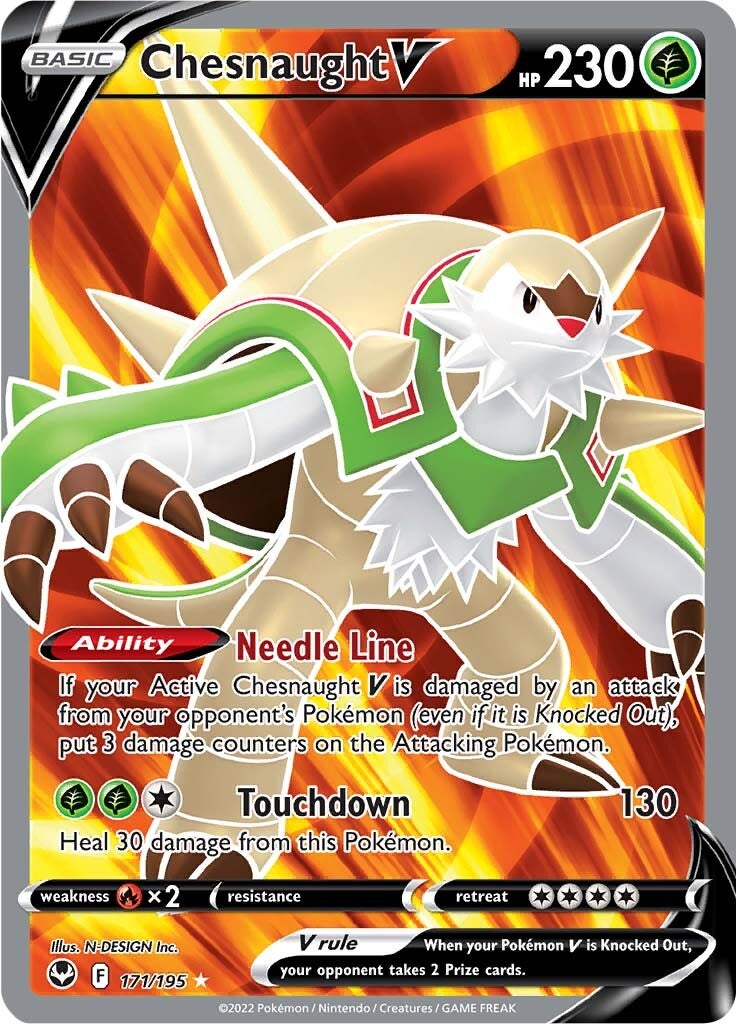 Chesnaught V (171/195) [Sword & Shield: Silver Tempest] | Amazing Games TCG