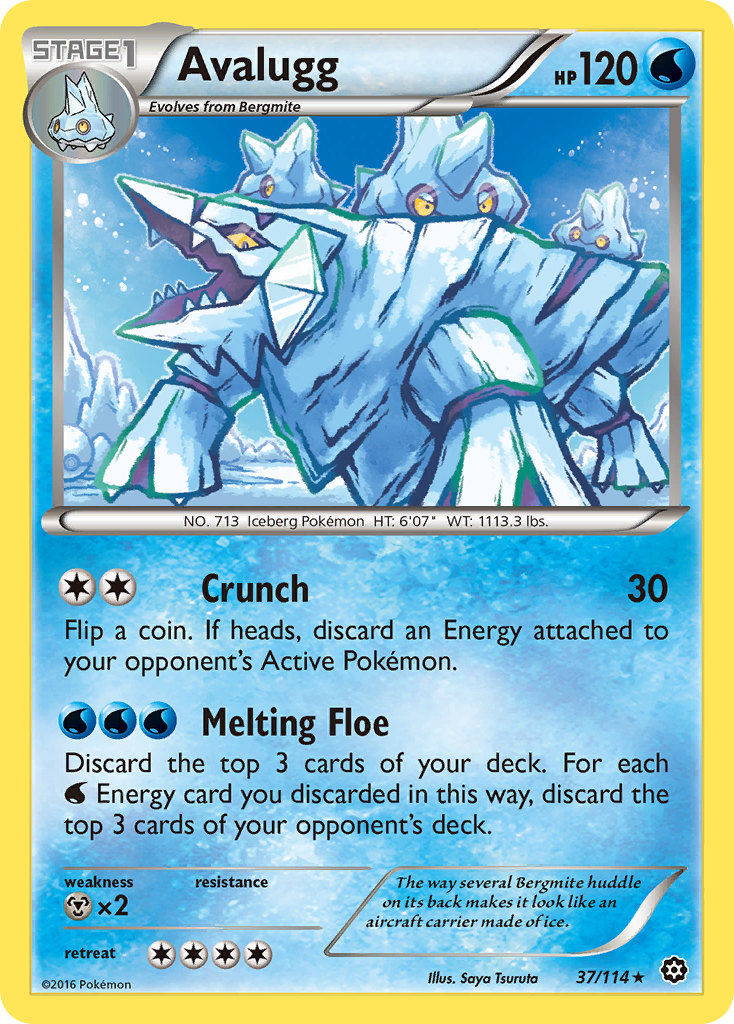 Avalugg (37/114) [XY: Steam Siege] | Amazing Games TCG