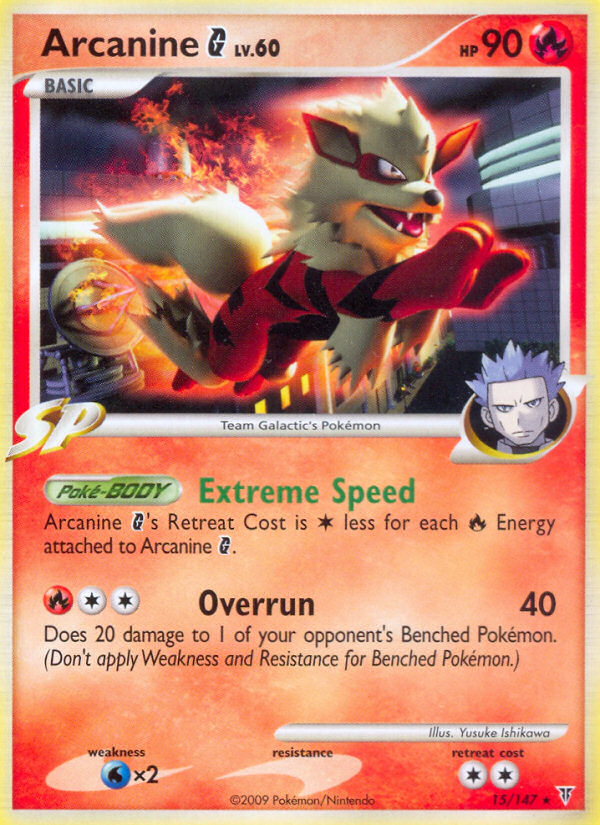 Arcanine G (15/147) [Platinum: Supreme Victors] | Amazing Games TCG