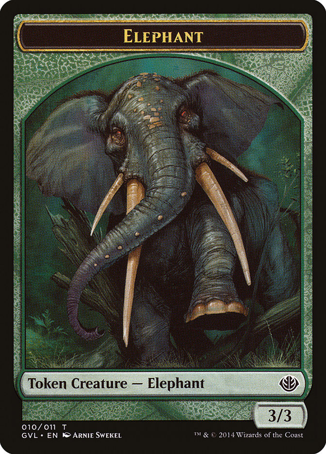 Elephant Token (Garruk vs. Liliana) [Duel Decks Anthology Tokens] | Amazing Games TCG