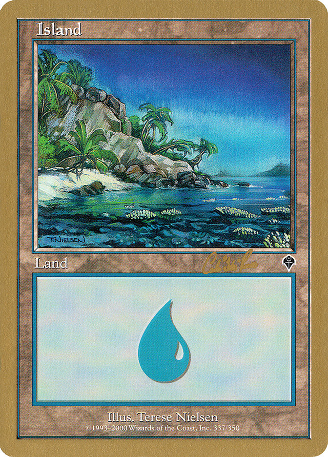 Island (cr337) (Carlos Romao) [World Championship Decks 2002] | Amazing Games TCG