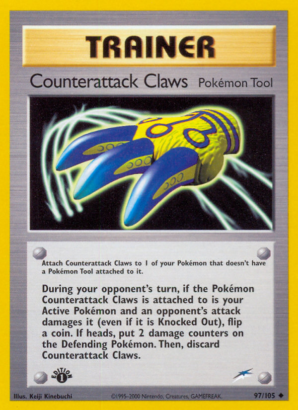 Counterattack Claws (97/105) [Neo Destiny 1st Edition] | Amazing Games TCG