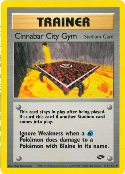 Cinnabar City Gym (113/132) [Gym Challenge Unlimited] | Amazing Games TCG