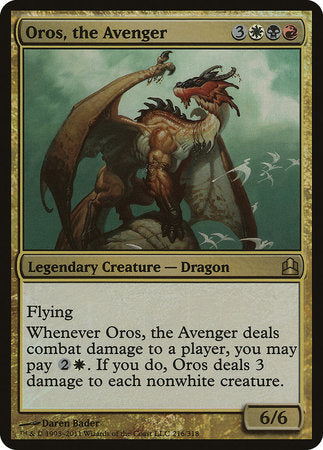 Oros, the Avenger (Oversized) [Commander 2011 Oversized] | Amazing Games TCG