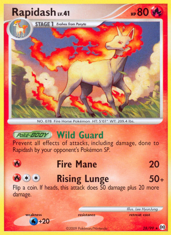 Rapidash (28/99) [Platinum: Arceus] | Amazing Games TCG