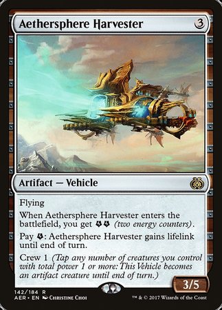 Aethersphere Harvester [Aether Revolt] | Amazing Games TCG