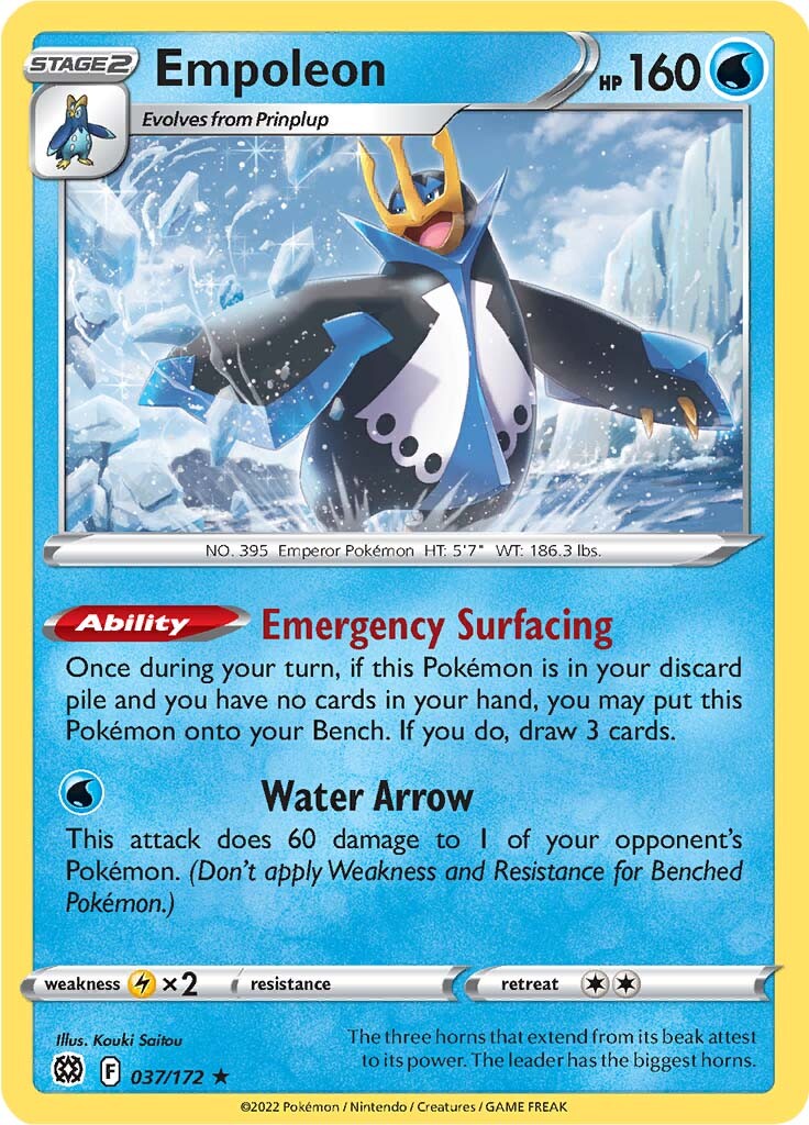 Empoleon (037/172) [Sword & Shield: Brilliant Stars] | Amazing Games TCG