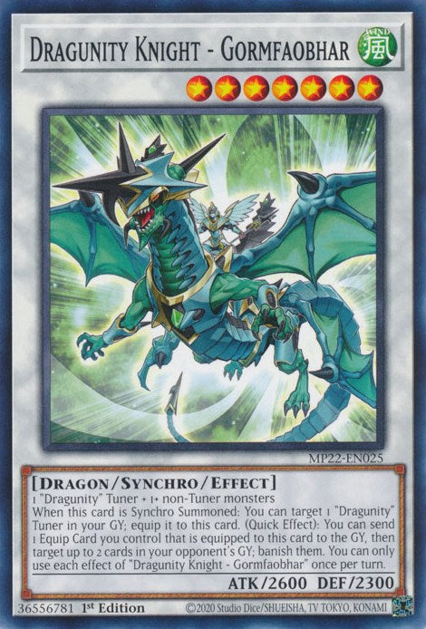 Dragunity Knight - Gormfaobhar [MP22-EN025] Common | Amazing Games TCG