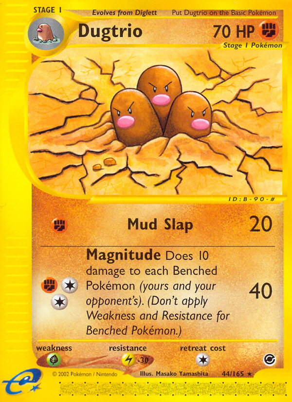 Dugtrio (44/165) [Expedition: Base Set] | Amazing Games TCG