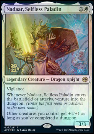 Nadaar, Selfless Paladin [Dungeons & Dragons: Adventures in the Forgotten Realms Prerelease Promos] | Amazing Games TCG