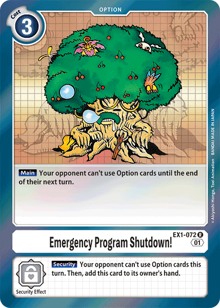 Emergency Program Shutdown! [EX1-072] [Classic Collection] | Amazing Games TCG