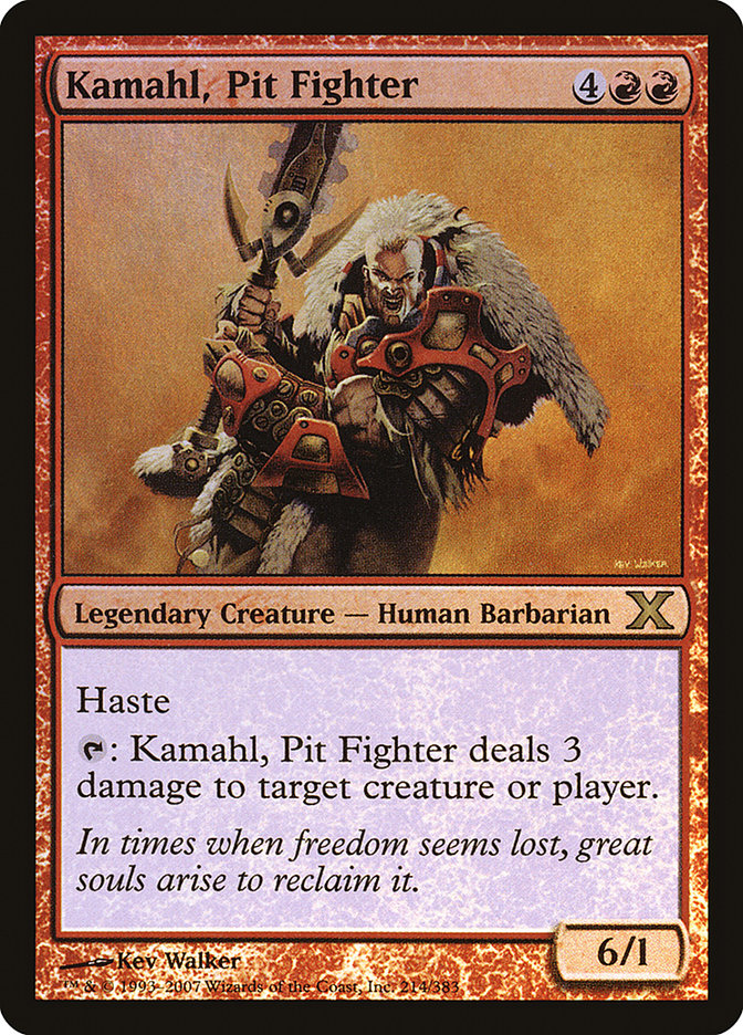 Kamahl, Pit Fighter (Premium Foil) [Tenth Edition] | Amazing Games TCG