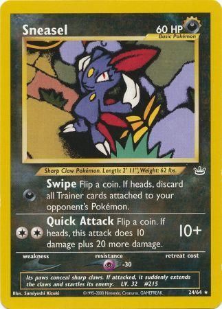 Sneasel (24/64) [Neo Revelation Unlimited] | Amazing Games TCG