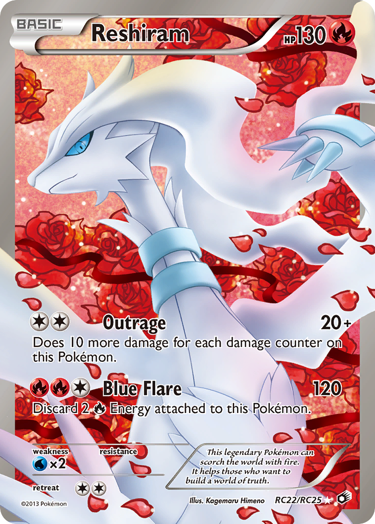 Reshiram (RC22/RC25) [Black & White: Legendary Treasures] | Amazing Games TCG