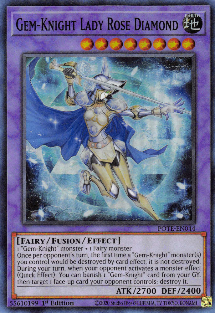 Gem-Knight Lady Rose Diamond [POTE-EN044] Super Rare | Amazing Games TCG