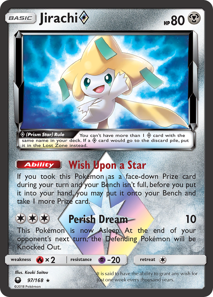 Jirachi (97/168) (Prism Star) [Sun & Moon: Celestial Storm] | Amazing Games TCG