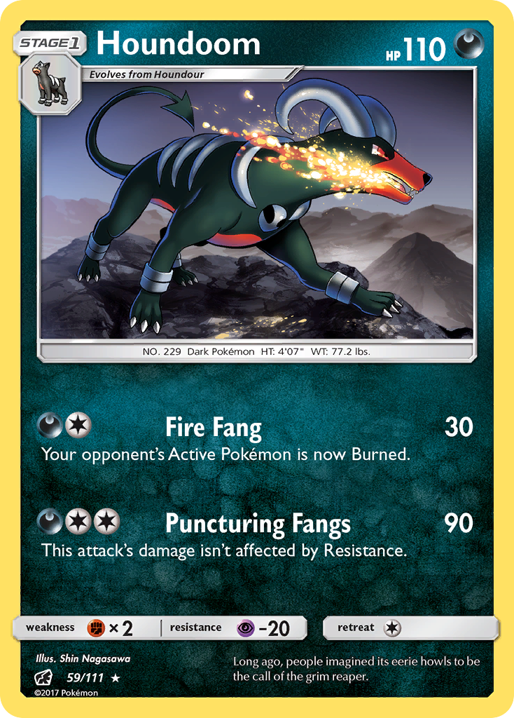 Houndoom (59/111) [Sun & Moon: Crimson Invasion] | Amazing Games TCG