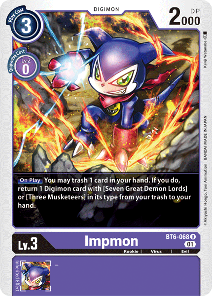 Impmon [BT6-068] [Double Diamond] | Amazing Games TCG